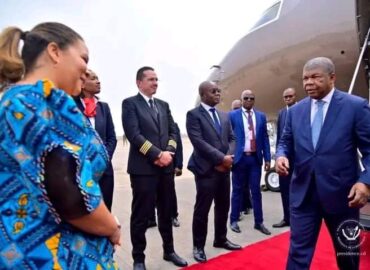 Le Président angolais João Lourenço est arrivé ce lundi à Kinshasa