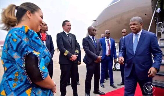 Le Président angolais João Lourenço est arrivé ce lundi à Kinshasa