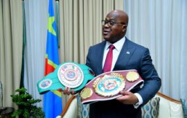 Martin Bakole reçu en héros par le Président Félix Tshisekedi après sa victoire à Los Angeles