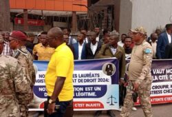 RDC: Les 2500 nouveaux magistrats en sit-in à la Cité de l&rsquo;UA