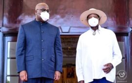 Le Président Félix Antoine Tshisekedi Tshilombo a fait son entrée au palais présidentiel d’Entebbe.