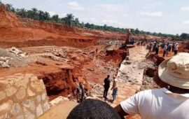 Tempêtes et Défis : Les Travaux du Ravin Mbala wa Tshitolo à Mbujimayi menacés par la pluie