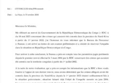 RDC : Réactivation des enquêtes : la CPI se concentre sur le Nord-Kivu