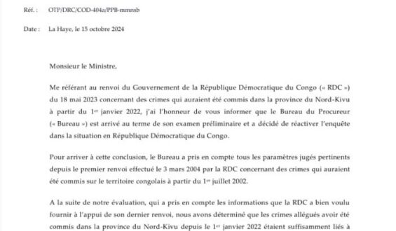 RDC : Réactivation des enquêtes : la CPI se concentre sur le Nord-Kivu