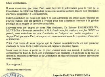 Alphonse Ngoyi Kasanji : « La révision constitutionnelle, une distraction face aux véritables priorités