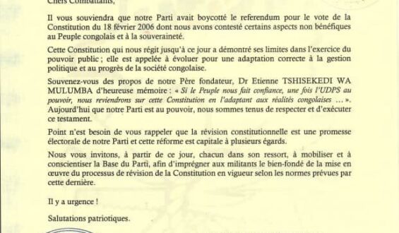 Alphonse Ngoyi Kasanji : « La révision constitutionnelle, une distraction face aux véritables priorités