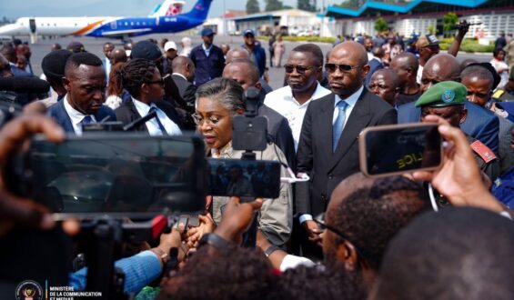 RDC: Judith Suminwa en Mission de service dans le Grand Kivu.