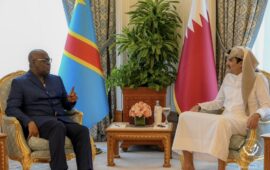 Félix Tshisekedi et Emir Cheikh Tamin tablent sur le Renforcement de la coopération entre la RDC et le Qatar.