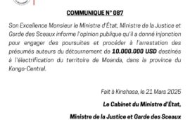 Kongo-central : 10 millions de dollars destinés à l&rsquo;électrification de Moanda détournés