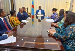 À la cité de l’UA, Félix Tshisekedi reçoit Mohamed Ibn Chambas