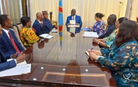 À la cité de l’UA, Félix Tshisekedi reçoit Mohamed Ibn Chambas